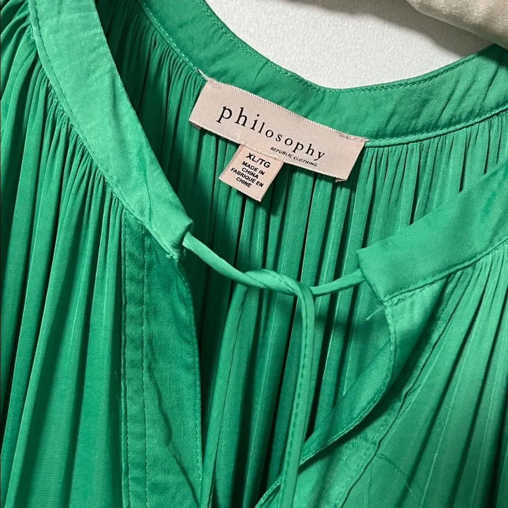 Philosophy Emerald Green Blouse - Picture 2 of 3